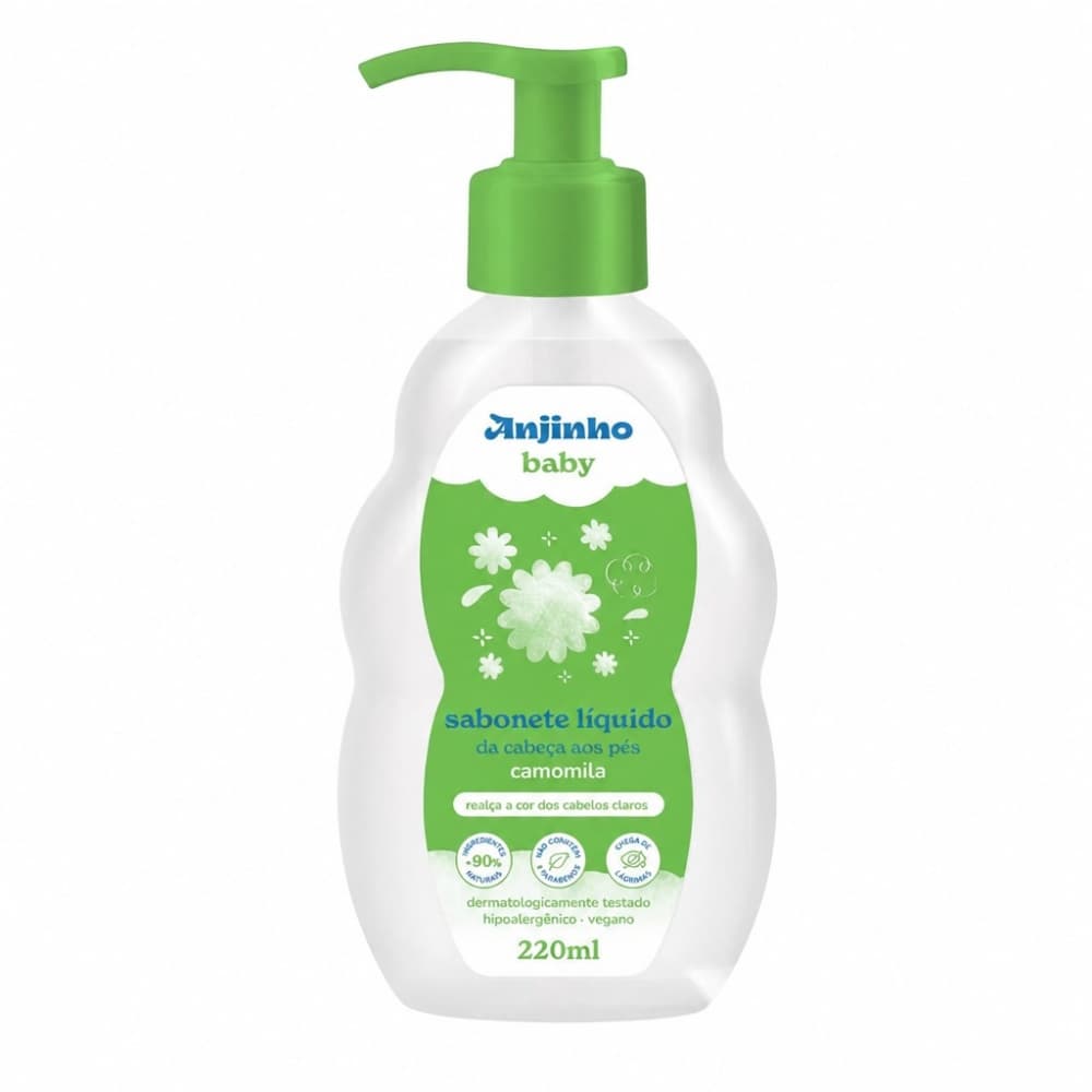 ANJINHO KIDS SABONETE LIQUIDO CAMOMILA 220ML