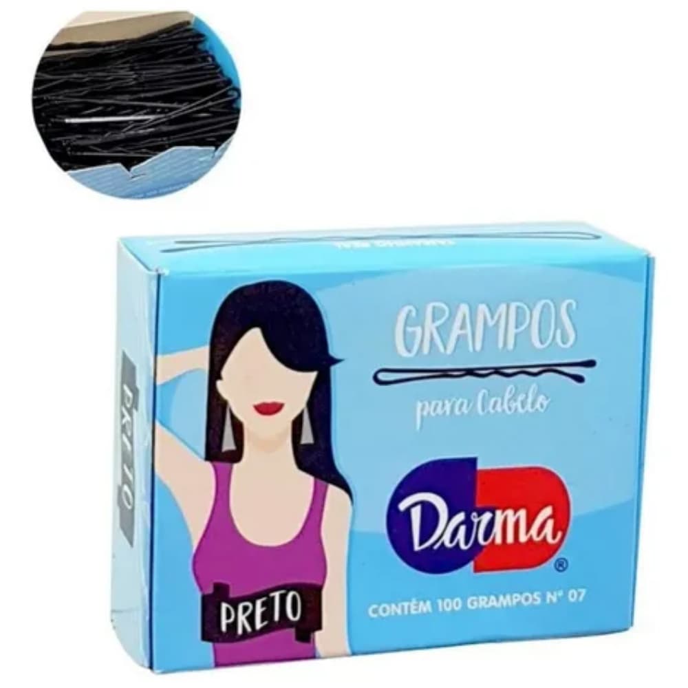 GRAMPOS PARA CABELO N05 PRETO C/100 DARMA