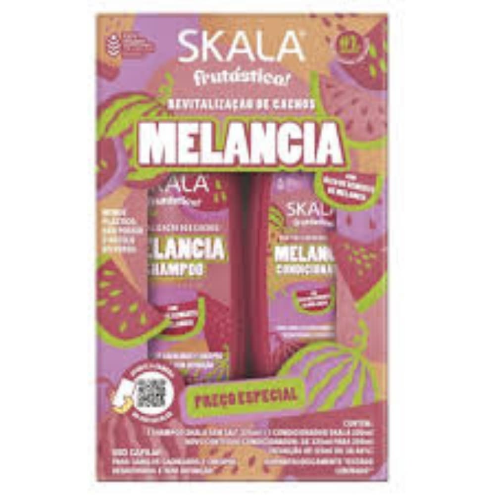KIT SKALA SHAMPOO CONDICIONADOR MELANCIA 25ML