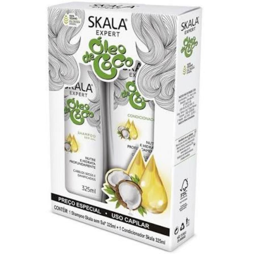KIT SKALA SHAMPOO CONDICIONADOR COCO