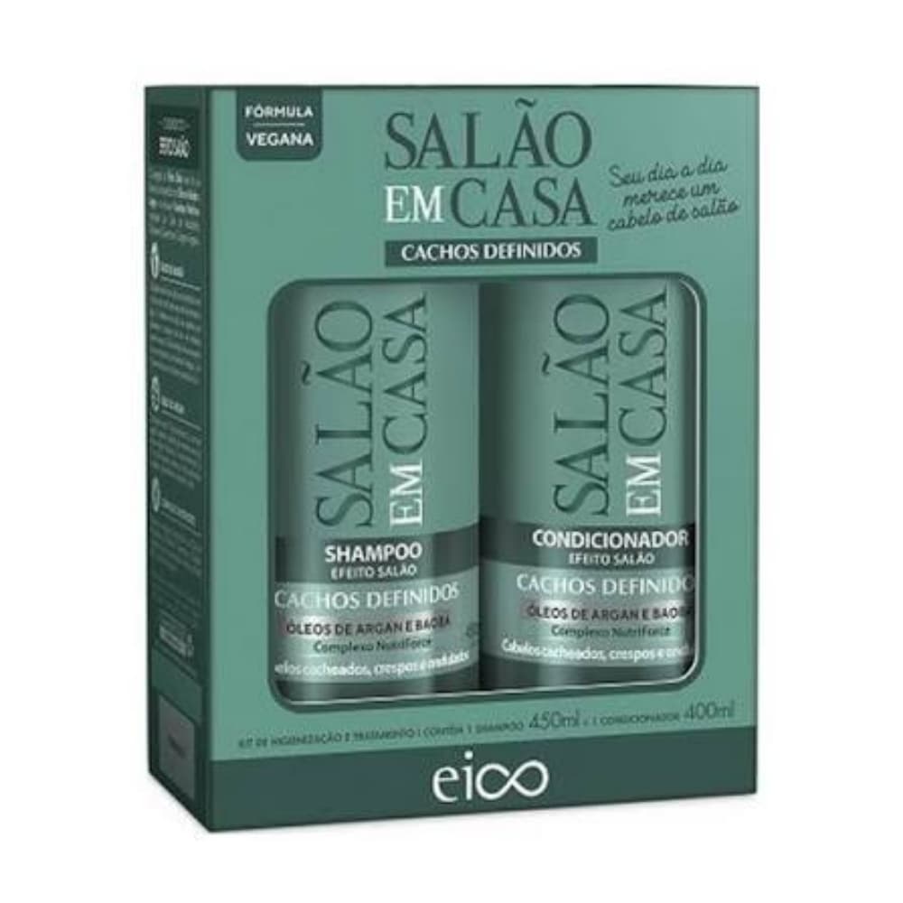 KIT EICO SALÃO EM CASA- CACHOS DEFINIDOS