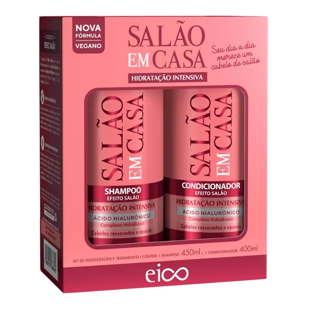 KIT EICO SALÃO EM CASA- HIDRATAÇÃO INTENSIVA
