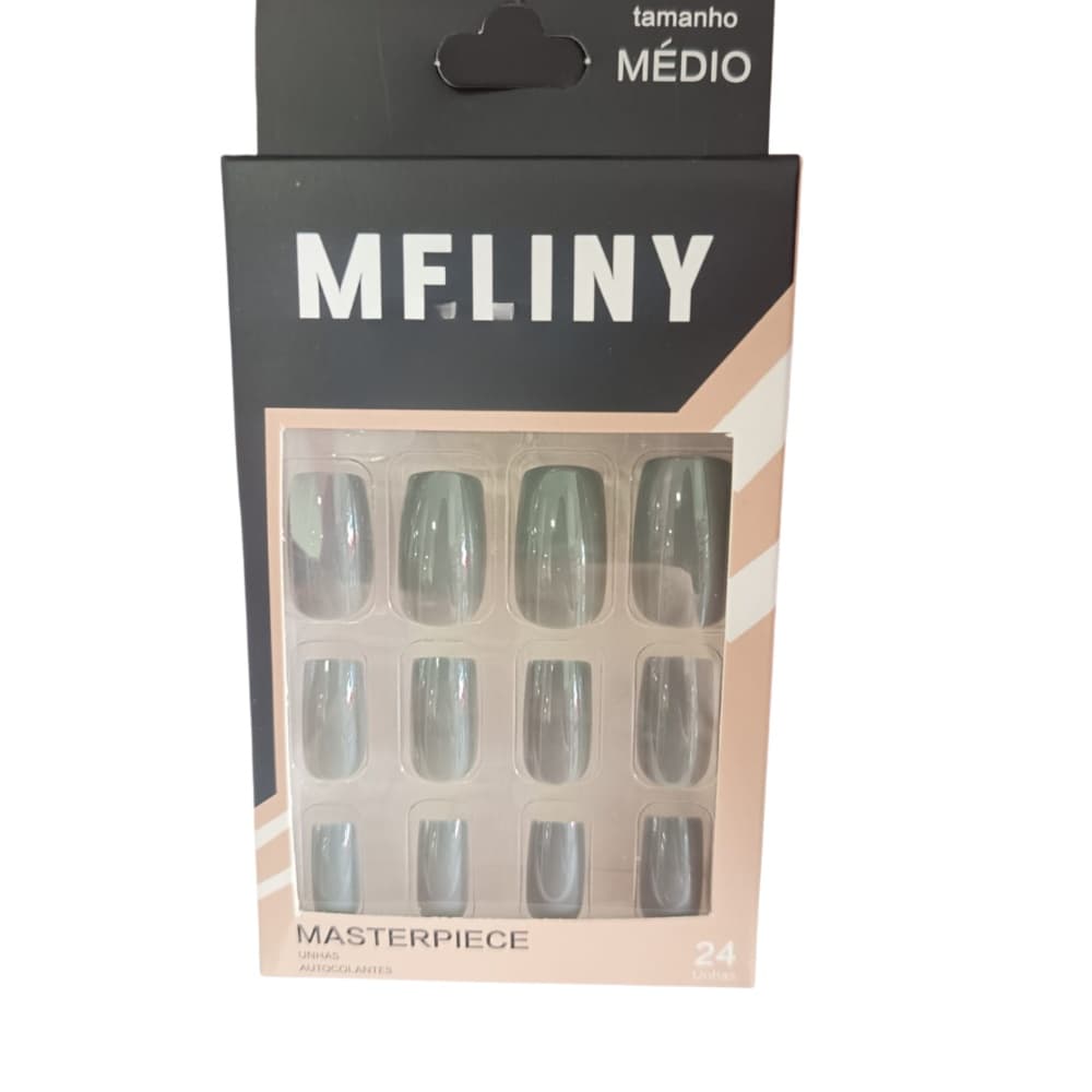 UNHA POSTICA MELINY - CINZA ESCURO
