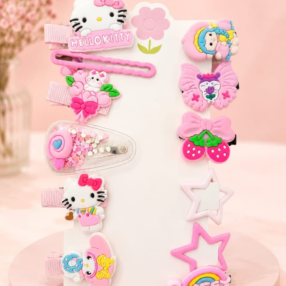 KIT PRESILHAS HELLO KITTY