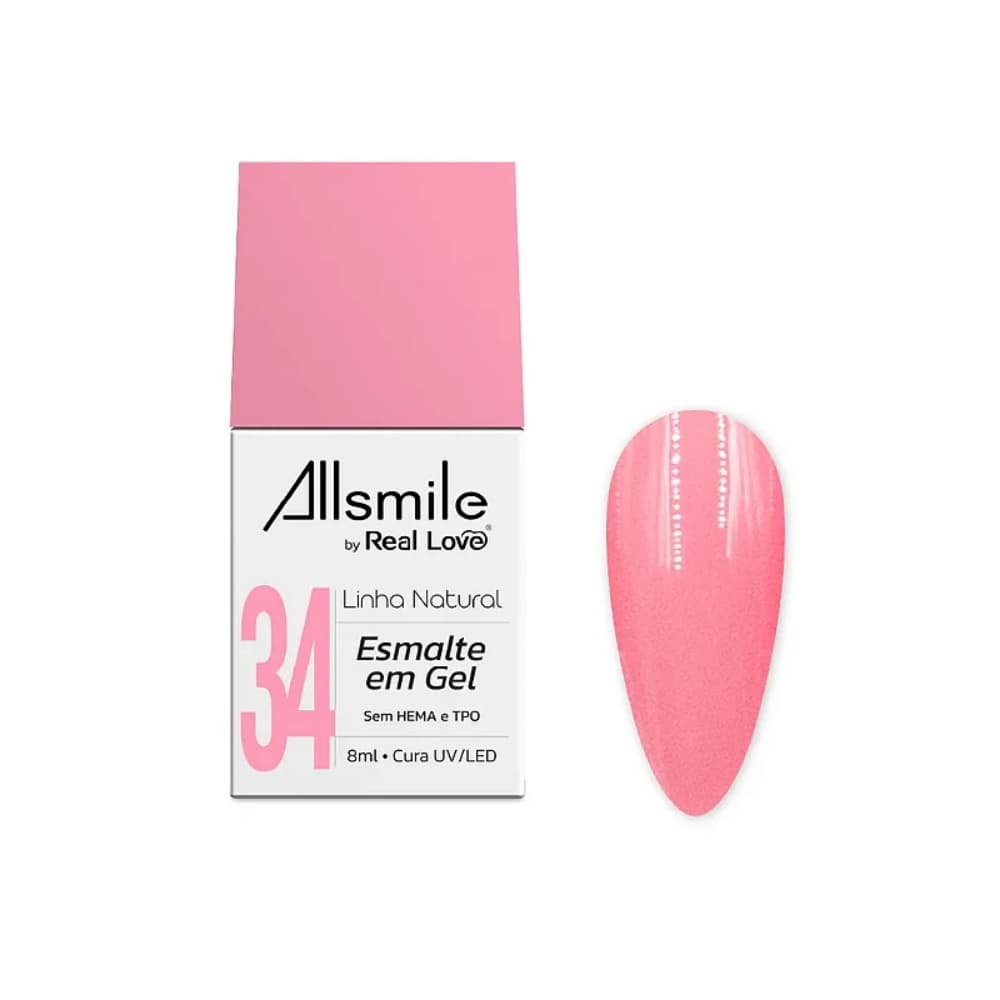 39- ESMALTE EM GEL REAL LOVE LINHA NATURAL 10ML