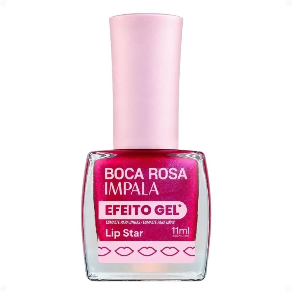 ESMALTE EFEITO GEL BOCA ROSA LIP STAR 11ML