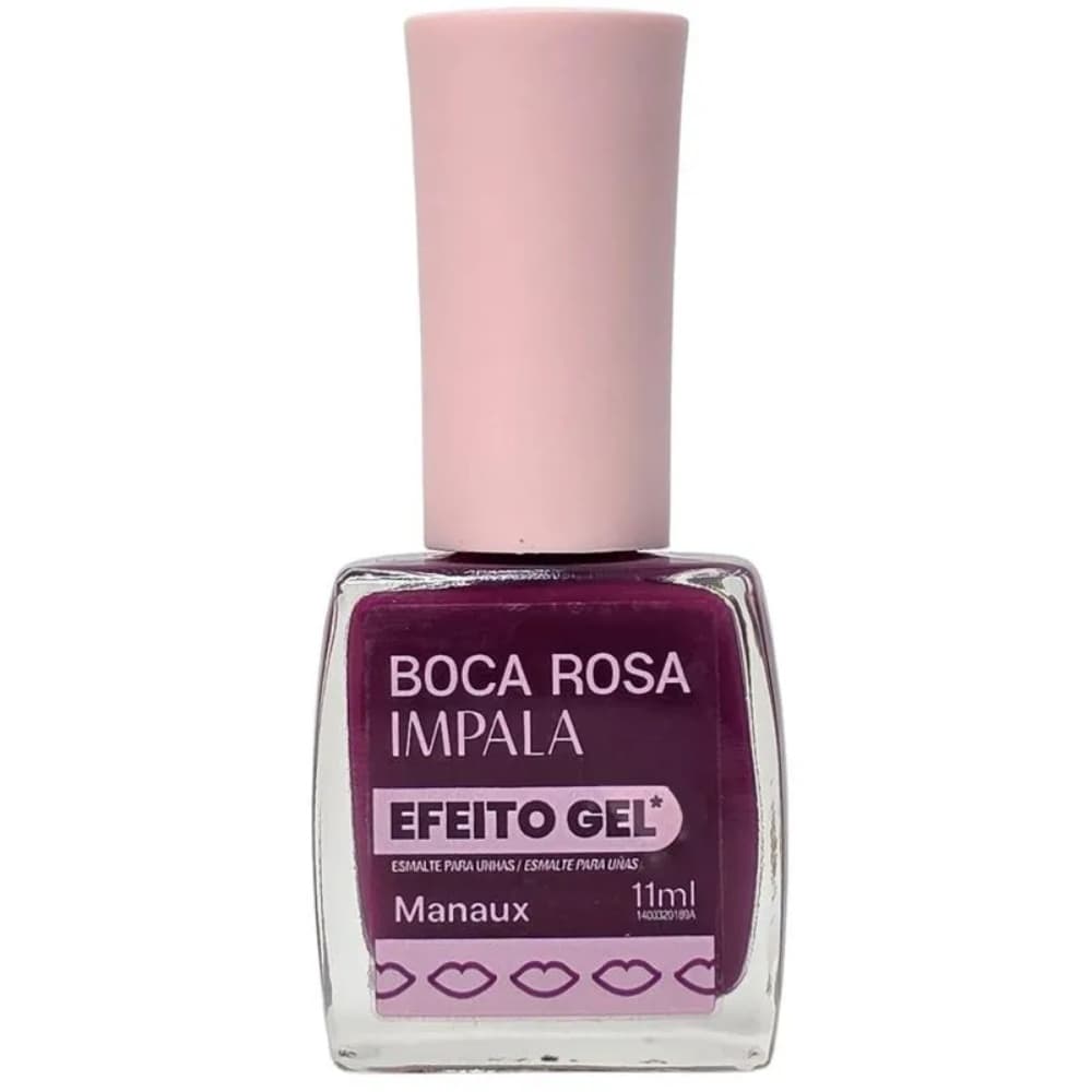 ESMALTE EFEITO GEL BOCA ROSA MANAUX 11ML