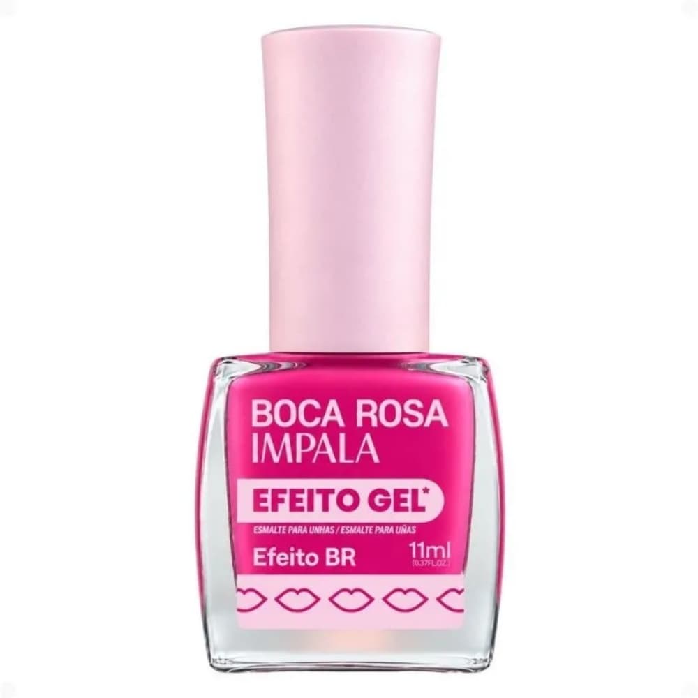 ESMALTE EFEITO GEL BOCA ROSA EFEITO BR 11ML